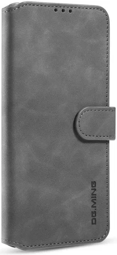 DG Ming Samsung Galaxy A52 / A52S Hoesje Retro Wallet Book Case Grijs afbeelding 4