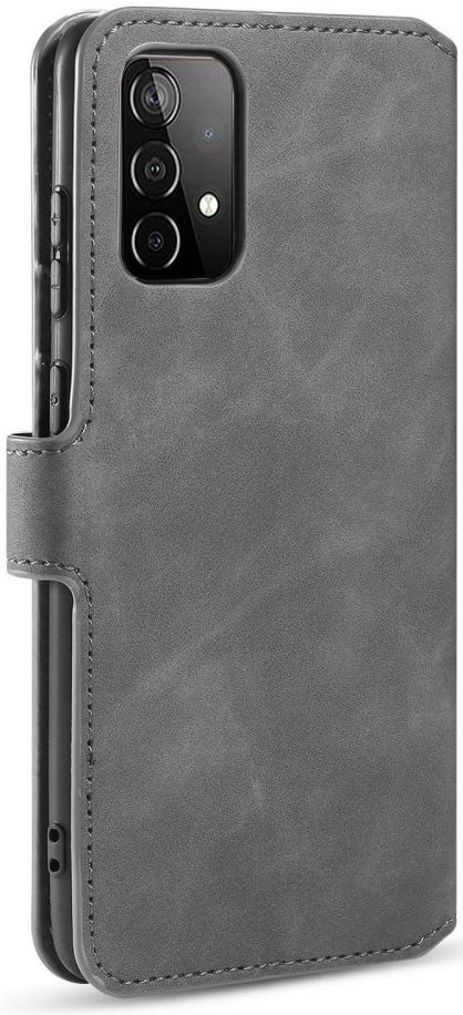 DG Ming Samsung Galaxy A52 / A52S Hoesje Retro Wallet Book Case Grijs afbeelding 5