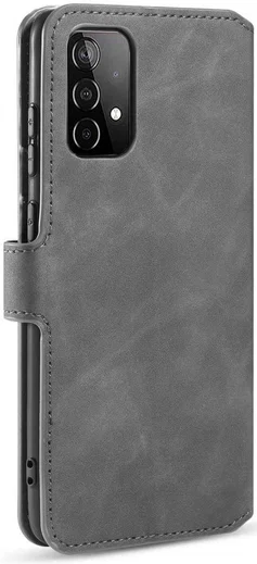 DG Ming Samsung Galaxy A52 / A52S Hoesje Retro Wallet Book Case Grijs afbeelding 5