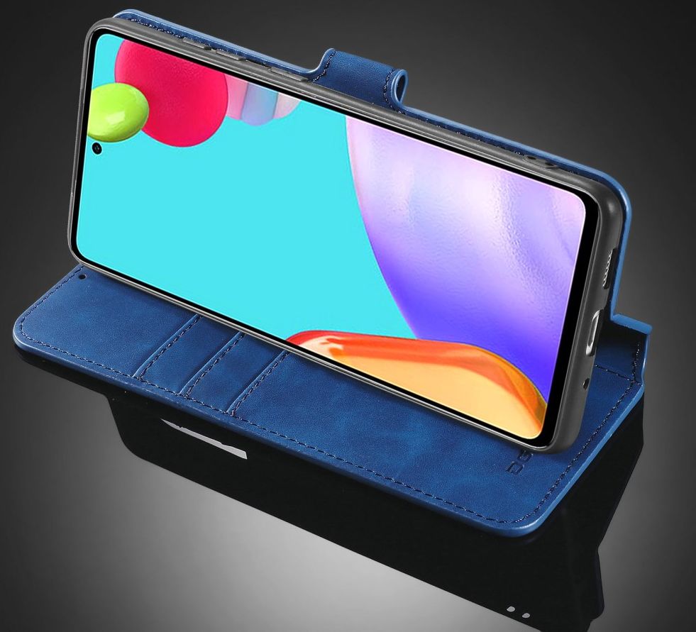 DG Ming Samsung Galaxy A52 / A52S Hoesje Retro Wallet Book Case Blauw afbeelding 8