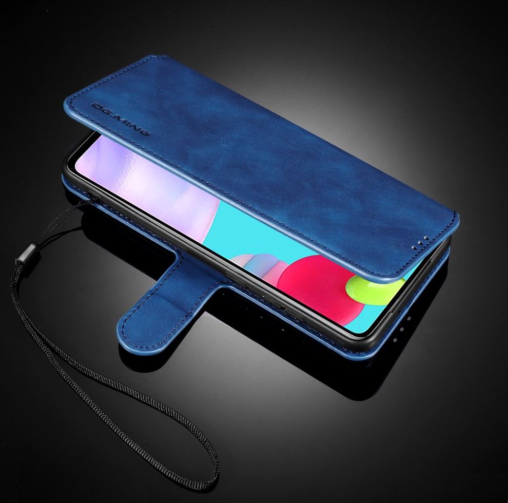 DG Ming Samsung Galaxy A52 / A52S Hoesje Retro Wallet Book Case Blauw afbeelding 10