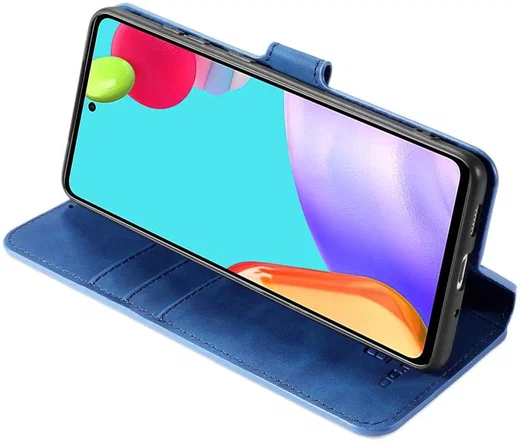 DG Ming Samsung Galaxy A52 / A52S Hoesje Retro Wallet Book Case Blauw afbeelding 11