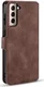 DG Ming Samsung Galaxy S21 Hoesje Retro Wallet Book Case Coffee afbeelding 6