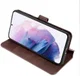 DG Ming Samsung Galaxy S21 Hoesje Retro Wallet Book Case Coffee afbeelding 2