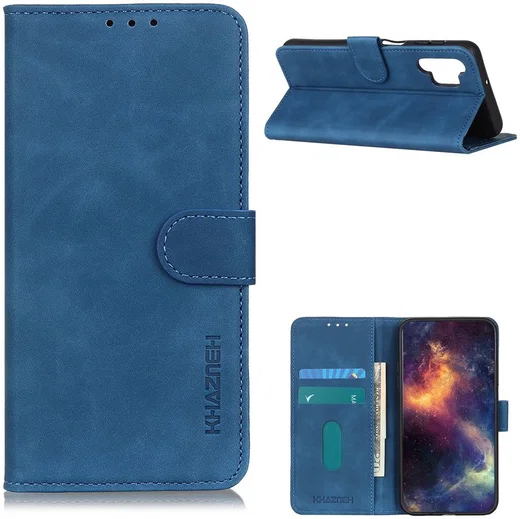 Samsung Galaxy A32 4G Hoesje Wallet Book Case Kunstleer Blauw afbeelding 5
