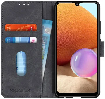 Samsung Galaxy A32 4G Hoesje Wallet Book Case Kunstleer Zwart