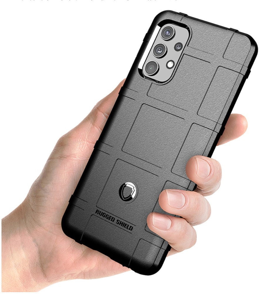 Samsung Galaxy A32 4G Hoesje Shock Proof Rugged Shield Zwart afbeelding 8
