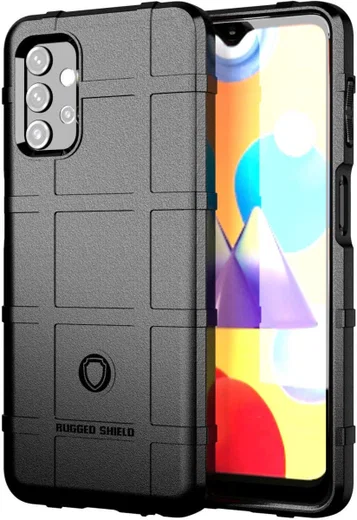 Samsung Galaxy A32 4G Hoesje Shock Proof Rugged Shield Zwart afbeelding 1