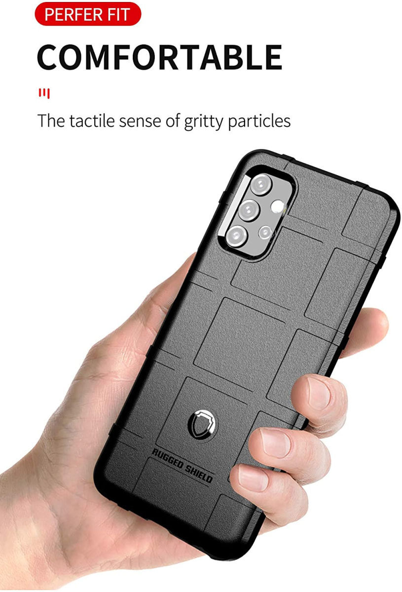 Samsung Galaxy A32 4G Hoesje Shock Proof Rugged Shield Zwart afbeelding 4