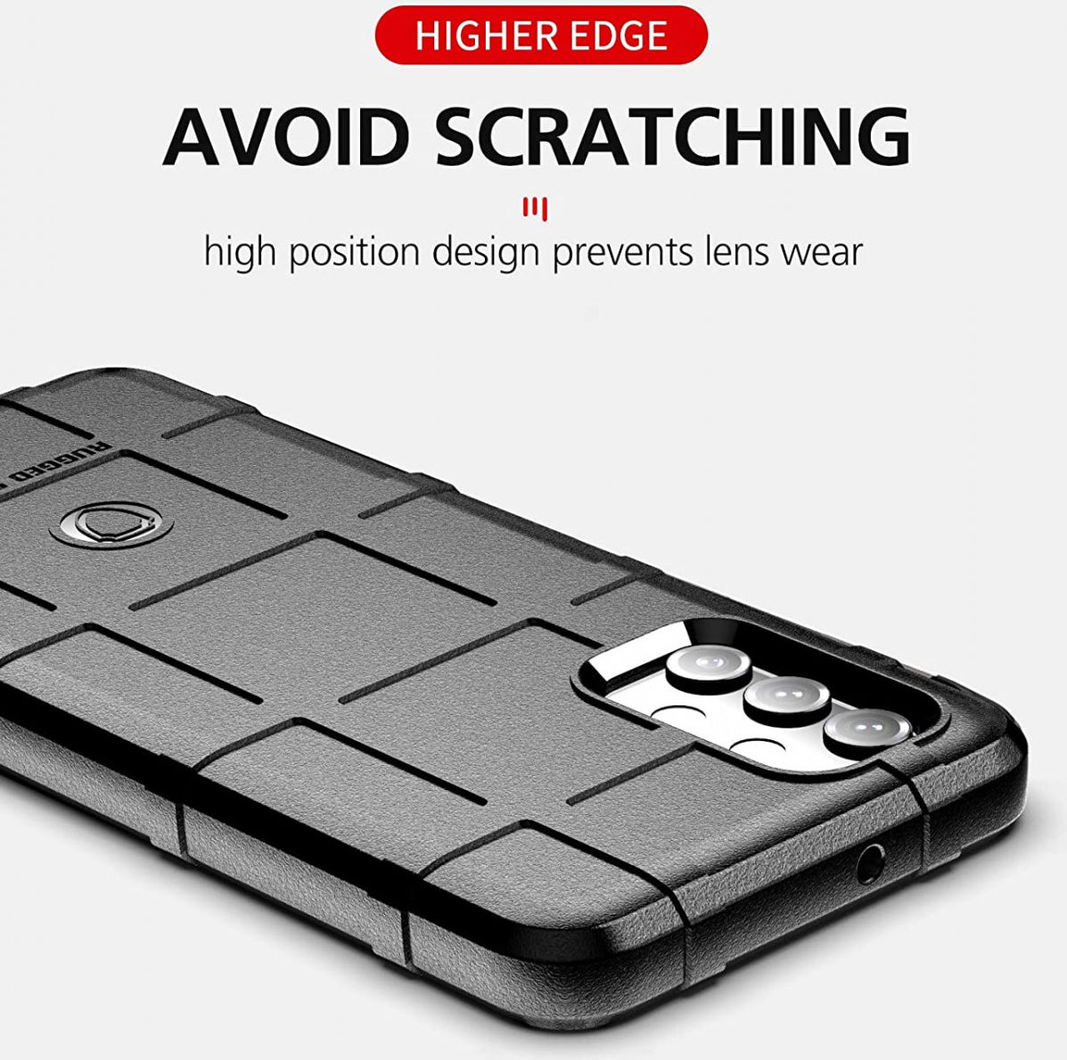 Samsung Galaxy A32 4G Hoesje Shock Proof Rugged Shield Zwart afbeelding 3