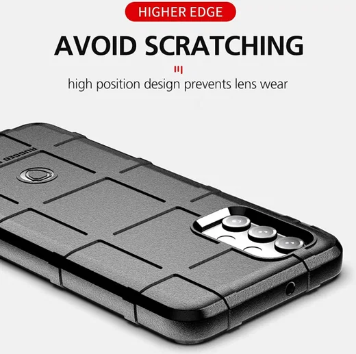Samsung Galaxy A32 4G Hoesje Shock Proof Rugged Shield Zwart afbeelding 3
