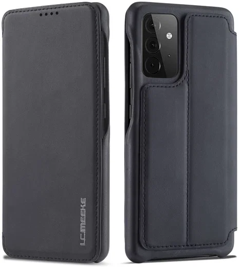LC.IMEEKE Samsung Galaxy A52 / A52S Hoesje Wallet Book Case Zwart afbeelding 3