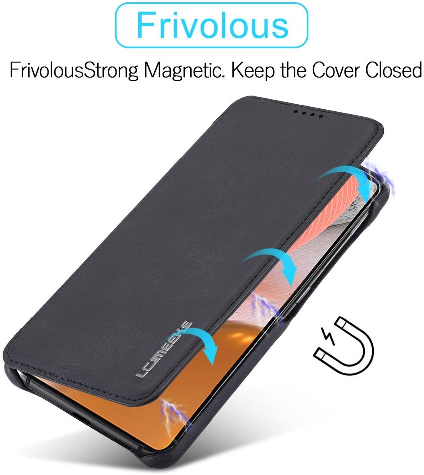 LC.IMEEKE Samsung Galaxy A52 / A52S Hoesje Wallet Book Case Zwart afbeelding 5