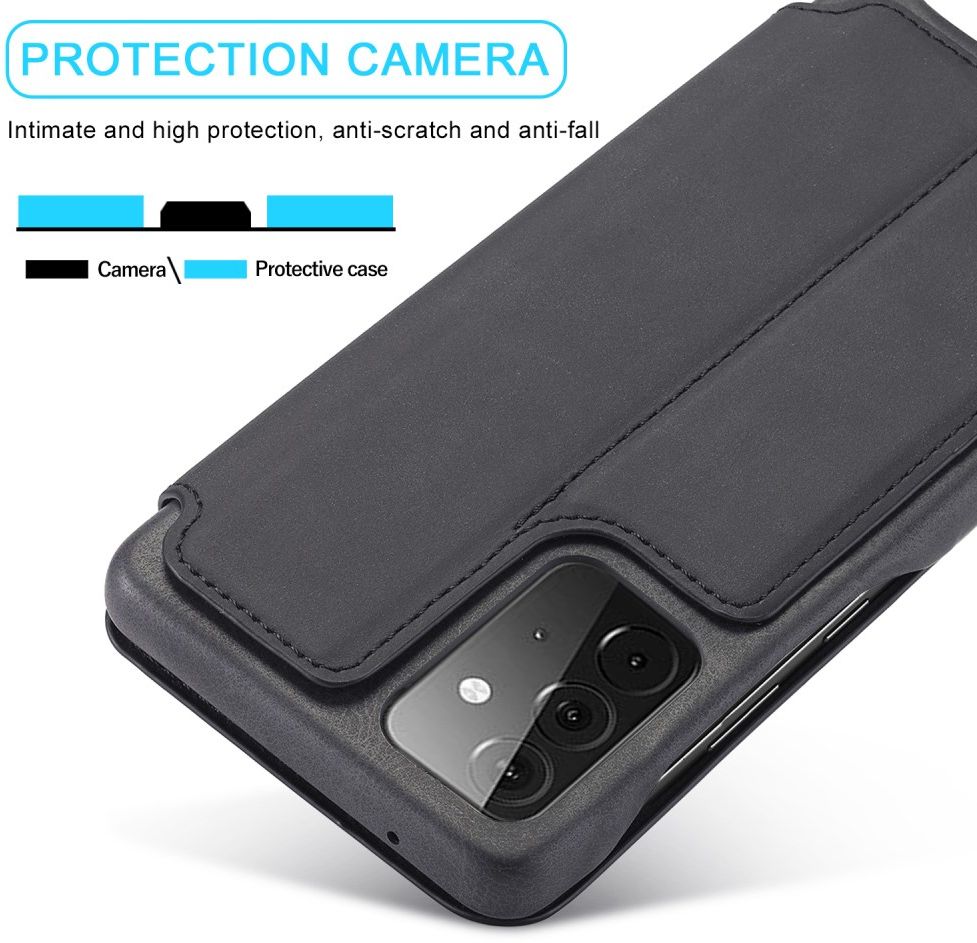 LC.IMEEKE Samsung Galaxy A52 / A52S Hoesje Wallet Book Case Zwart afbeelding 6