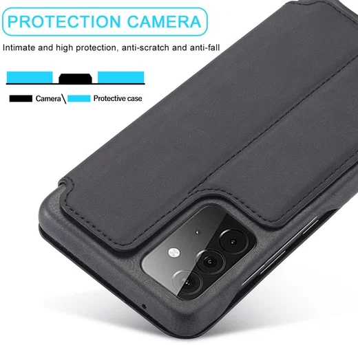 LC.IMEEKE Samsung Galaxy A52 / A52S Hoesje Wallet Book Case Zwart afbeelding 6