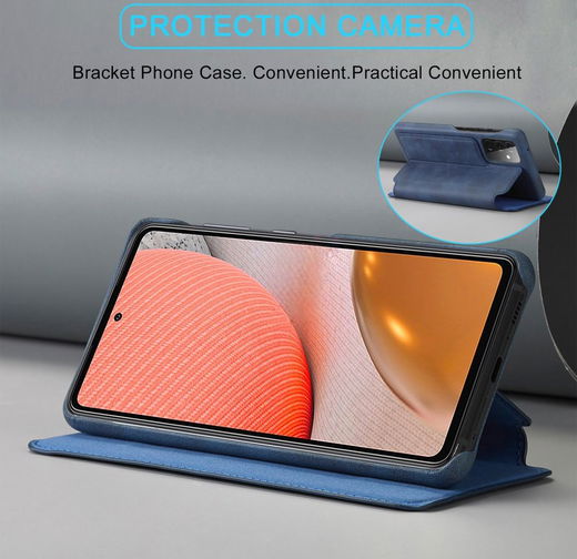 LC.IMEEKE Samsung Galaxy A52 / A52S Hoesje Wallet Book Case Blauw afbeelding 6