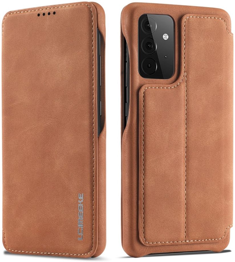 LC.IMEEKE Samsung Galaxy A52 / A52S Hoesje Wallet Book Case Bruin afbeelding 3