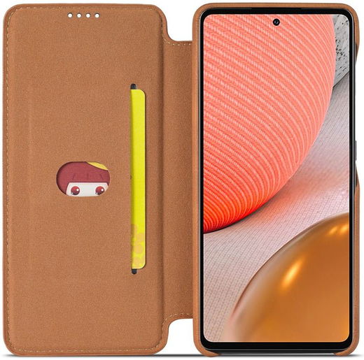 LC.IMEEKE Samsung Galaxy A52 / A52S Hoesje Wallet Book Case Bruin afbeelding 2