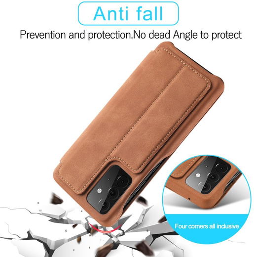 LC.IMEEKE Samsung Galaxy A52 / A52S Hoesje Wallet Book Case Bruin afbeelding 4