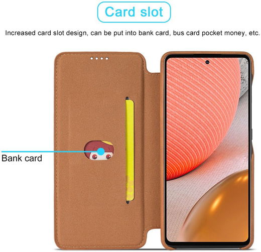 LC.IMEEKE Samsung Galaxy A52 / A52S Hoesje Wallet Book Case Bruin afbeelding 8