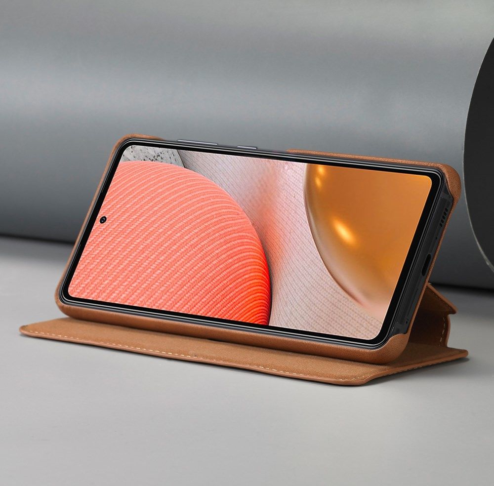 LC.IMEEKE Samsung Galaxy A52 / A52S Hoesje Wallet Book Case Bruin afbeelding 10