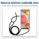 Samsung Galaxy A42 Hoesje met Koord Shockproof TPU Transparant afbeelding 3