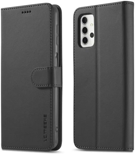 LC.IMEEKE Samsung Galaxy A32 4G Hoesje Portemonnee Book Case Zwart afbeelding 3
