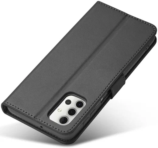 LC.IMEEKE Samsung Galaxy A32 4G Hoesje Portemonnee Book Case Zwart afbeelding 14