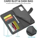 LC.IMEEKE Samsung Galaxy A32 4G Hoesje Portemonnee Book Case Zwart afbeelding 9