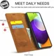 LC.IMEEKE Samsung Galaxy A52 / A52S Hoesje Portemonnee Book Case Bruin afbeelding 9