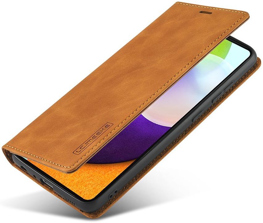 LC.IMEEKE Samsung Galaxy A52 / A52S Hoesje Portemonnee Book Case Bruin afbeelding 1