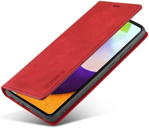 LC.IMEEKE Samsung Galaxy A52 / A52S Hoesje Portemonnee Book Case Rood afbeelding 1