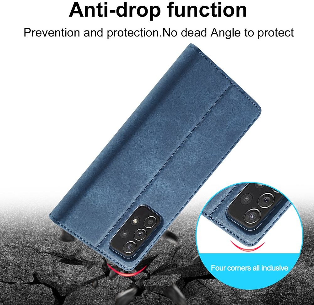 LC.IMEEKE Samsung Galaxy A52 / A52S Hoesje Portemonnee Book Case Blauw afbeelding 7