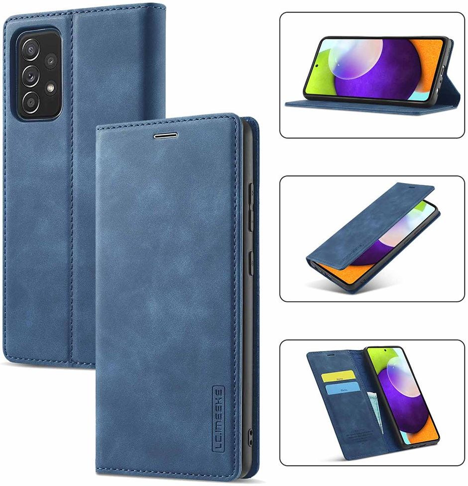 LC.IMEEKE Samsung Galaxy A52 / A52S Hoesje Portemonnee Book Case Blauw afbeelding 9