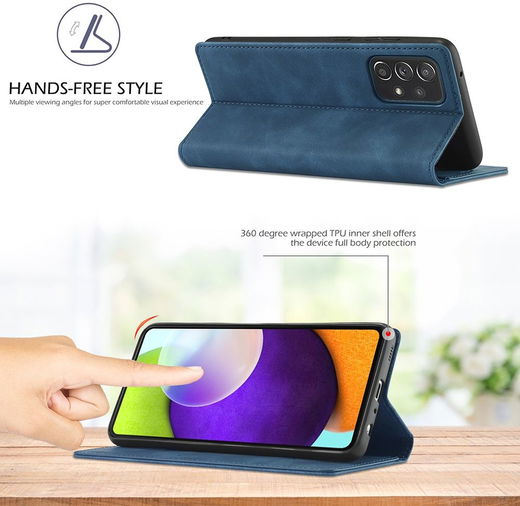 LC.IMEEKE Samsung Galaxy A52 / A52S Hoesje Portemonnee Book Case Blauw afbeelding 4