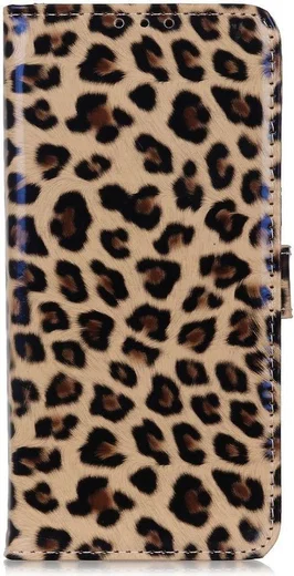 Motorola Moto G100 Hoesje Portemonnee Book Case met Luipaard Print afbeelding 1