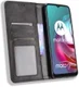 Motorola Moto G10/G20/G30 Hoesje Vintage Portemonnee Book Case Zwart afbeelding 1
