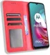 Motorola Moto G10/G20/G30 Hoesje Vintage Portemonnee Book Case Rood afbeelding 1