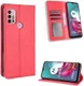 Motorola Moto G10/G20/G30 Hoesje Vintage Portemonnee Book Case Rood afbeelding 9