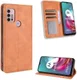 Motorola Moto G10/G20/G30 Hoesje Vintage Portemonnee Book Case Bruin afbeelding 11