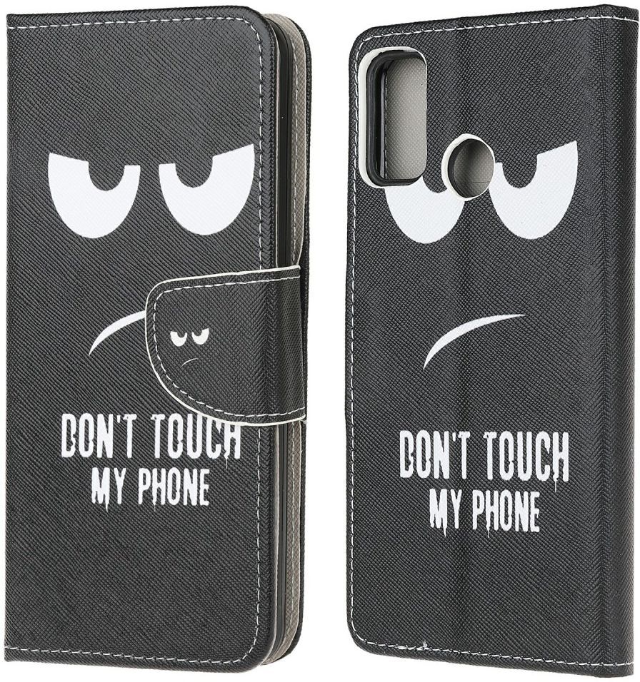 Motorola Moto G10/G20/G30 Hoesje Wallet Book Case Don't Touch Print afbeelding 5