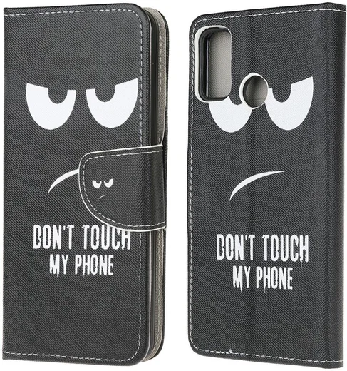 Motorola Moto G10/G20/G30 Hoesje Wallet Book Case Don't Touch Print afbeelding 5