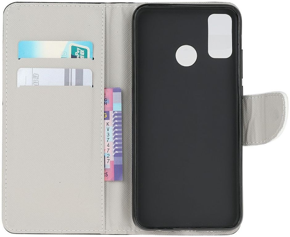 Motorola Moto G10/G20/G30 Hoesje Wallet Book Case Don't Touch Print afbeelding 3