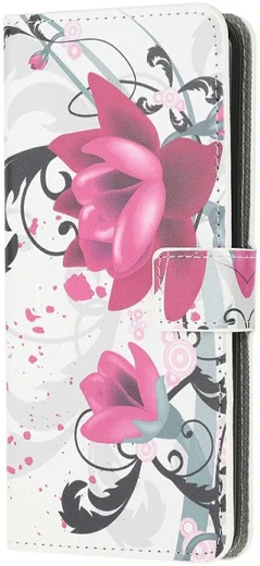 Motorola Moto G10/G20/G30 Hoesje Wallet Book Case met Rozen Print afbeelding 1