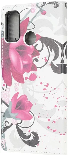 Motorola Moto G10/G20/G30 Hoesje Wallet Book Case met Rozen Print afbeelding 2