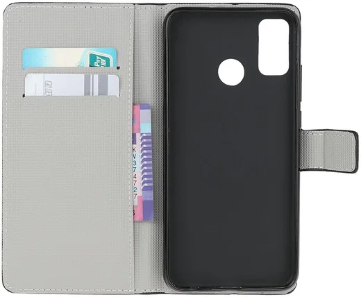Motorola Moto G10/G20/G30 Hoesje Wallet Book Case met Rozen Print afbeelding 3