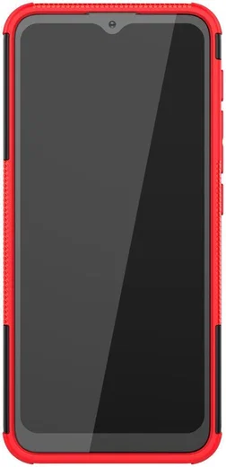 Motorola Moto G10/G20/G30 Hoesje Hybride Back Cover Kickstand Rood afbeelding 2