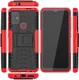 Motorola Moto G10/G20/G30 Hoesje Hybride Back Cover Kickstand Rood afbeelding 9