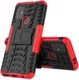 Motorola Moto G10/G20/G30 Hoesje Hybride Back Cover Kickstand Rood afbeelding 3
