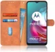 Motorola Moto G10 / G20 / G30 Hoesje Wallet Book Case Oranje afbeelding 1